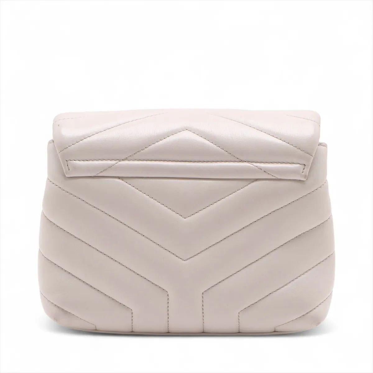 Grigio Saint Laurent Paris Borsa a tracolla in pelle Loulou Whiting in vendita