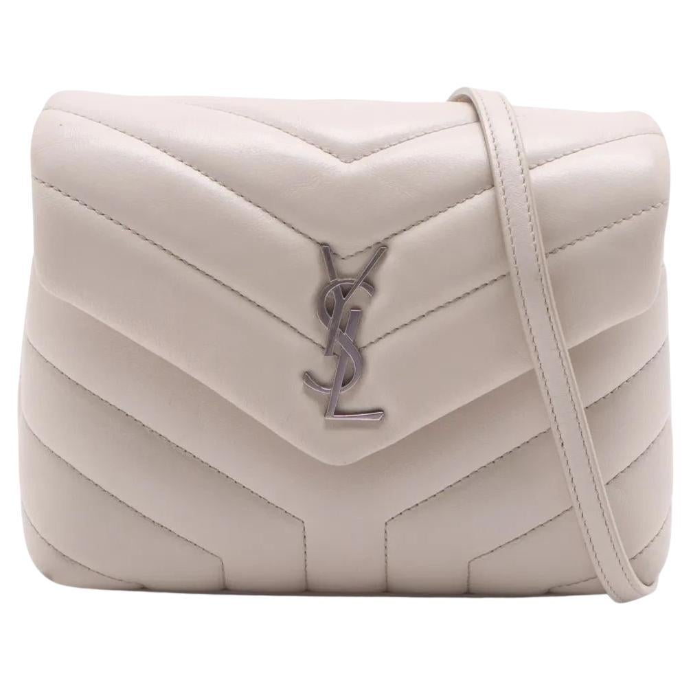 Saint Laurent Paris Loulou Bolso de piel Blanco