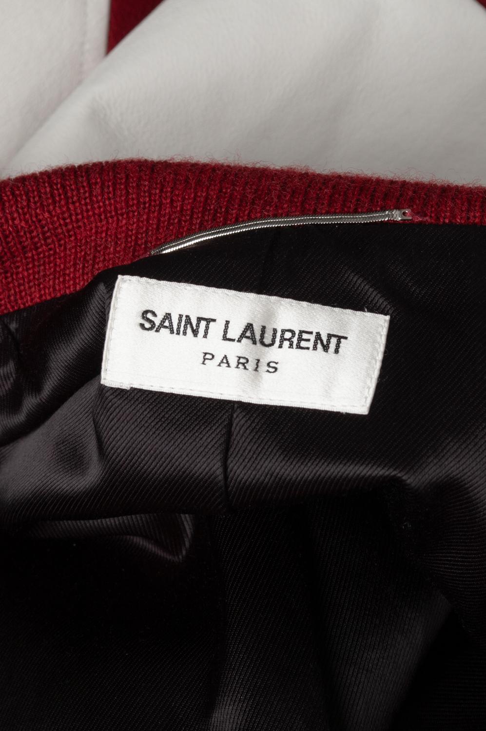  Saint Laurent Paris Men Jacket Teddy Bomber Size 44IT (Small) S609 For Sale 1