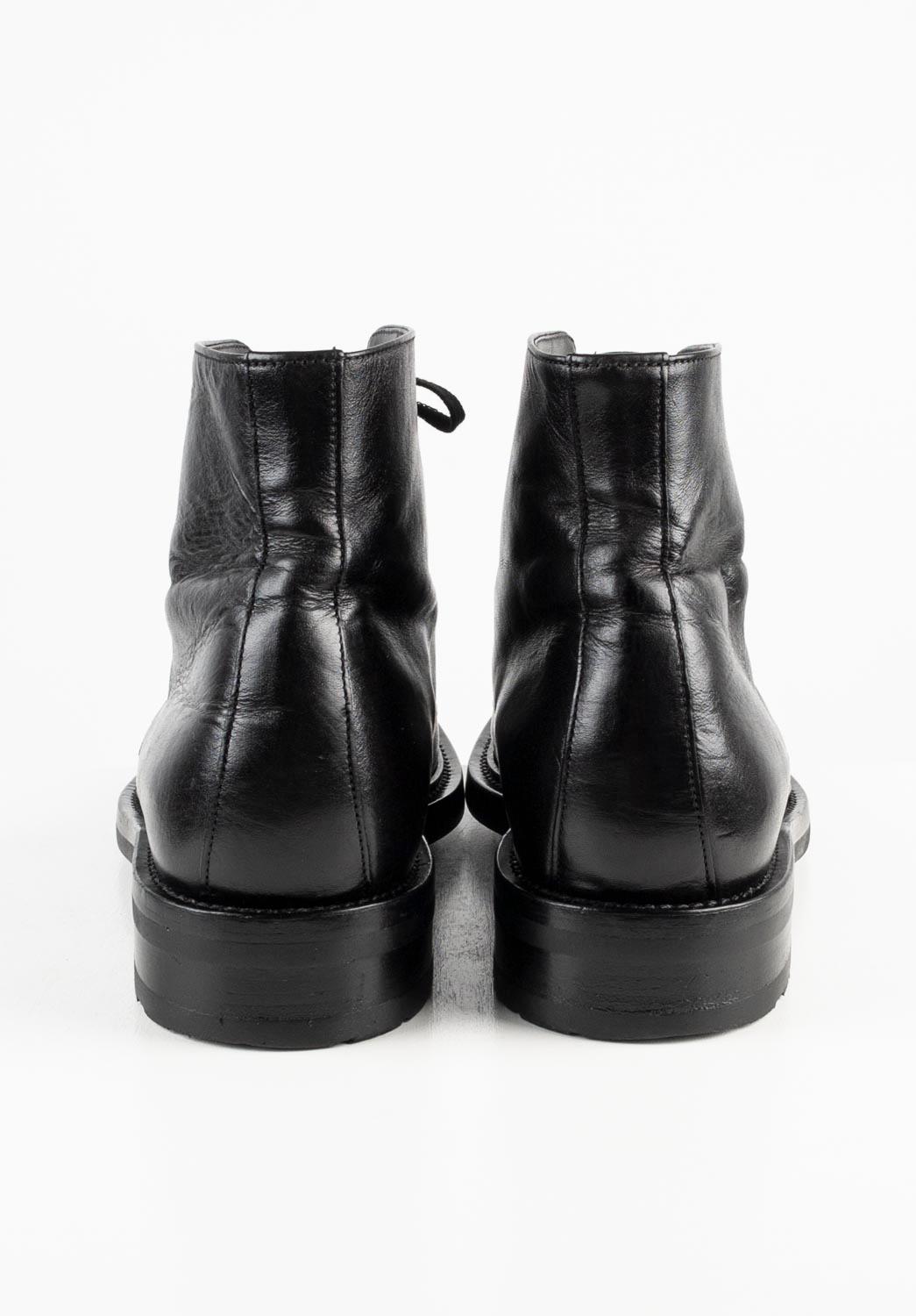 Saint Laurent Paris Men Shoes Miliary Boots Size EUR41, USA 7 ½, S563 For Sale 1