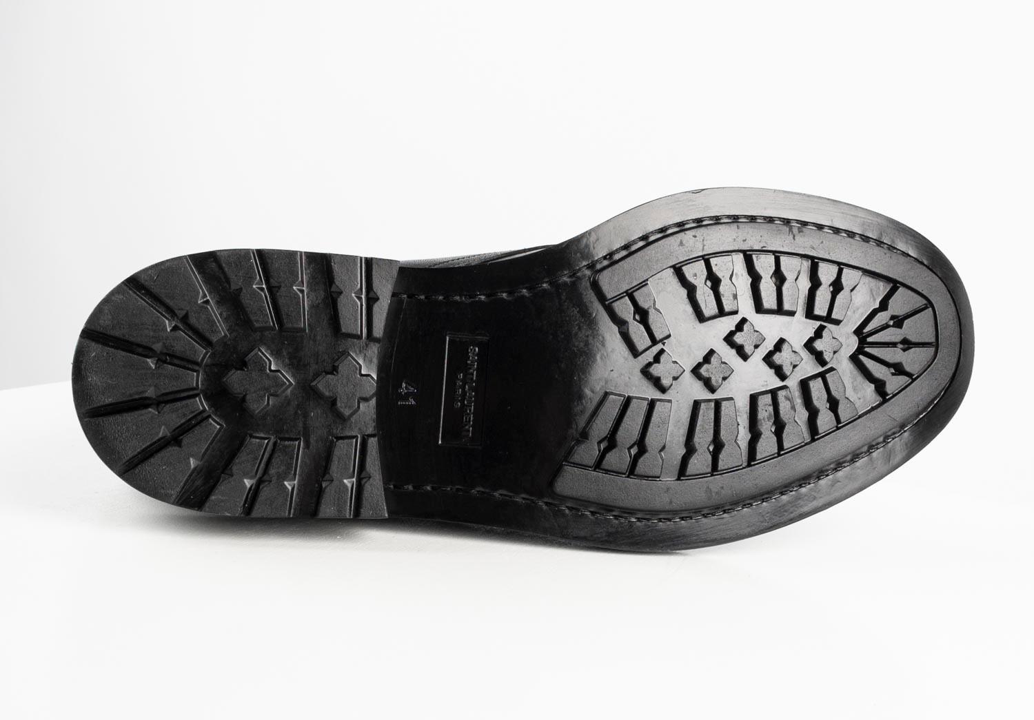 Saint Laurent Paris Homme Chaussures Miliary Bottes Taille EUR41, USA 7 ½, S563 en vente 2