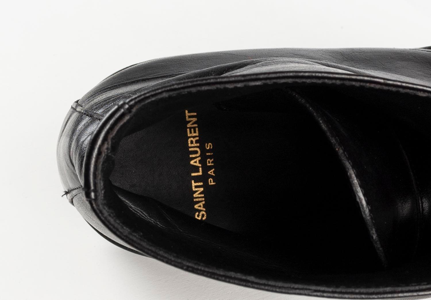 Saint Laurent Paris Homme Chaussures Miliary Bottes Taille EUR41, USA 7 ½, S563 en vente 3