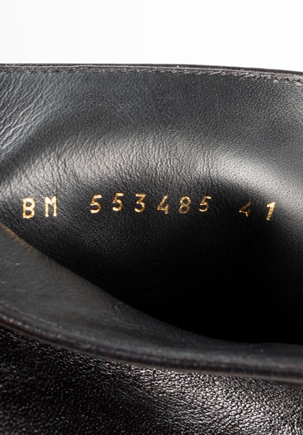 Saint Laurent Paris Homme Chaussures Miliary Bottes Taille EUR41, USA 7 ½, S563 en vente 4