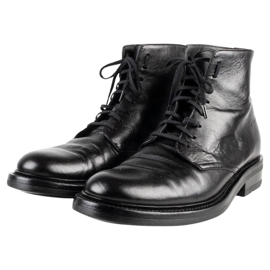 Saint Laurent Paris Men Shoes Miliary Boots Size EUR41, USA 7 ½, S563 For Sale