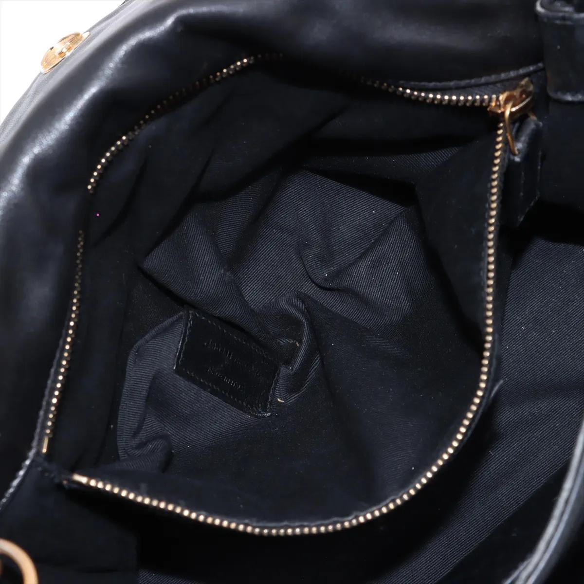 Saint Laurent Paris Niki Borsa a tracolla con catena in pelle nera 5