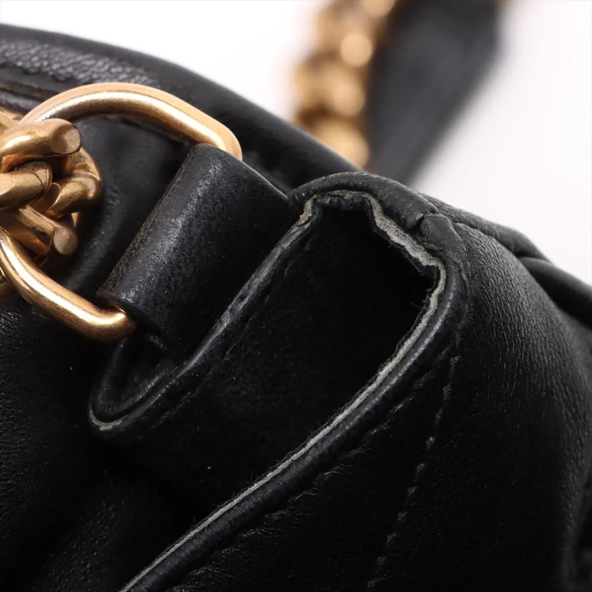 Saint Laurent Paris Niki Borsa a tracolla con catena in pelle nera 10