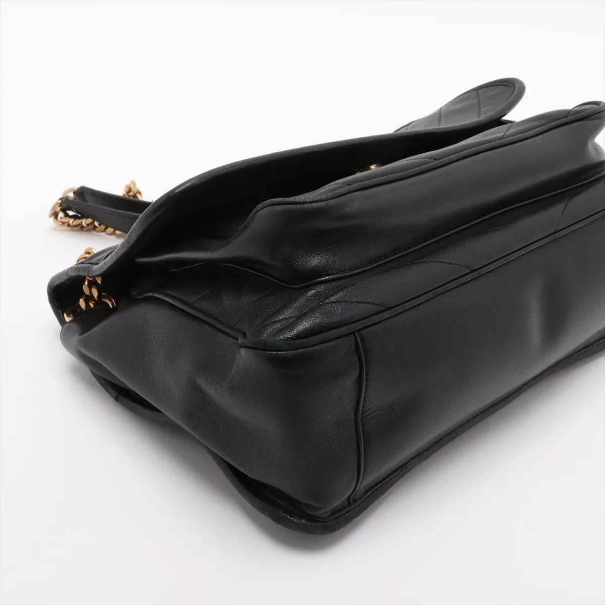 Donna Saint Laurent Paris Niki Borsa a tracolla con catena in pelle nera