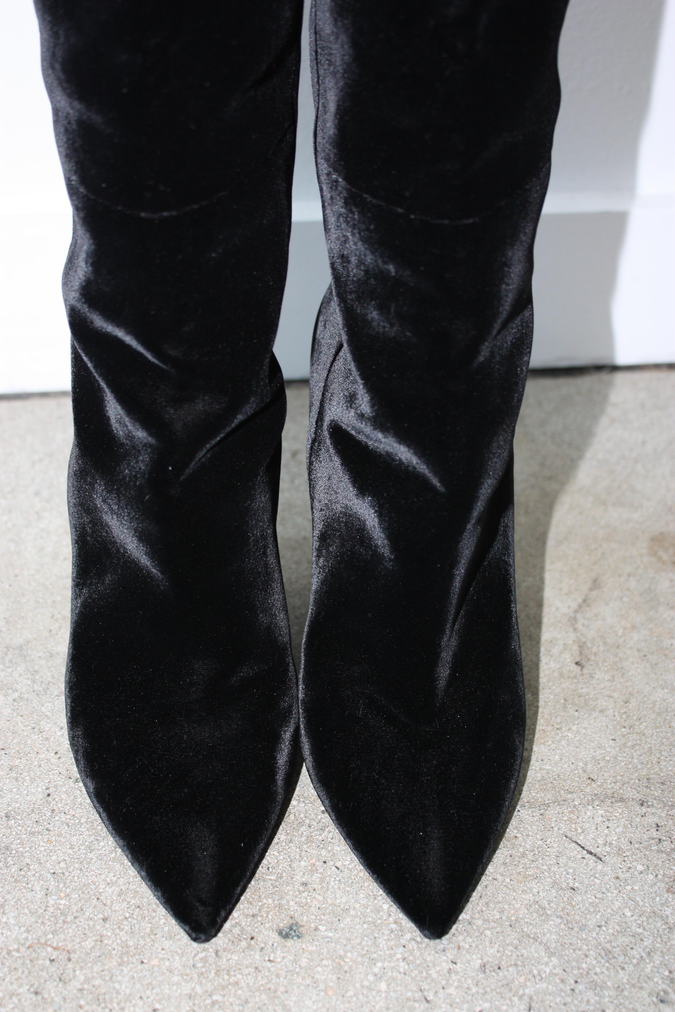 saint laurent diamond boots