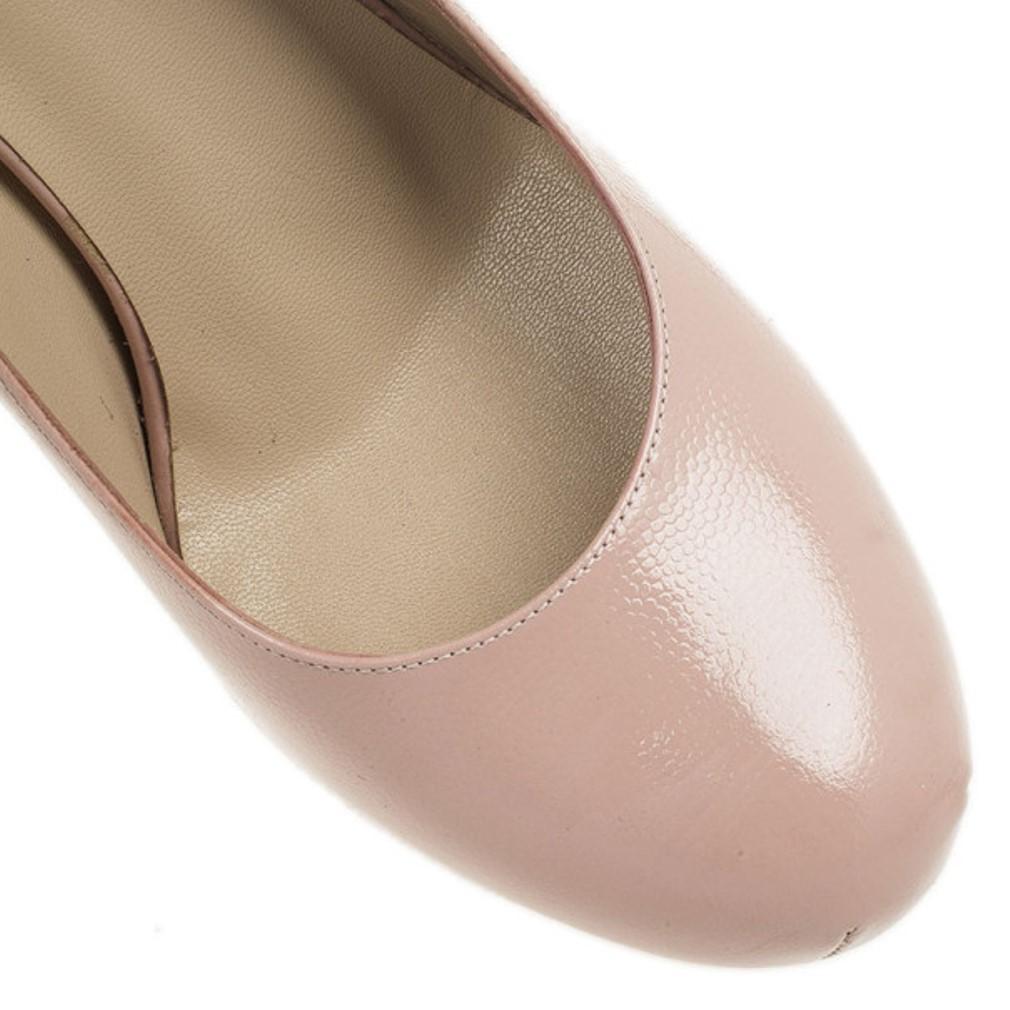 Saint Laurent Paris Pink Leather Tribtoo Platform Pumps Size 38 For Sale 3