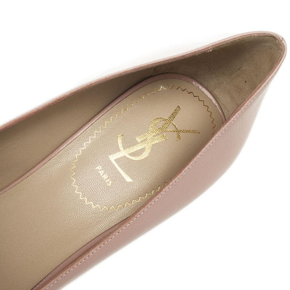 Saint Laurent Paris Bombas Plataforma Tribtoo Piel Rosa Talla 38 4