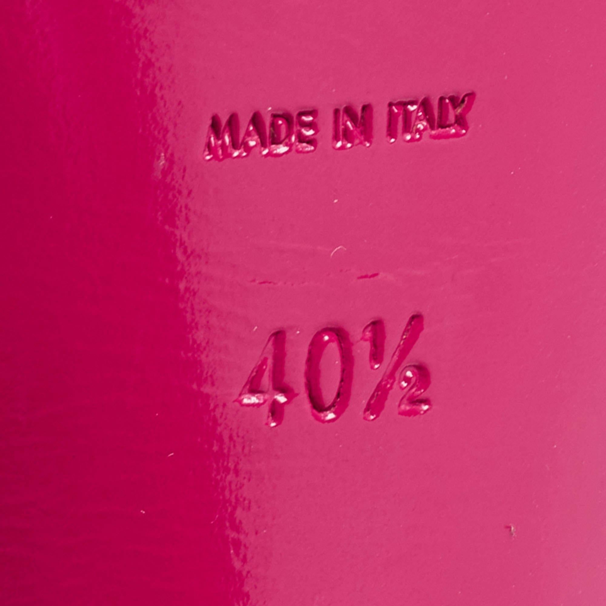 Women's Saint Laurent Paris Pink Leather Tribute Platform Sandals Size 40.5