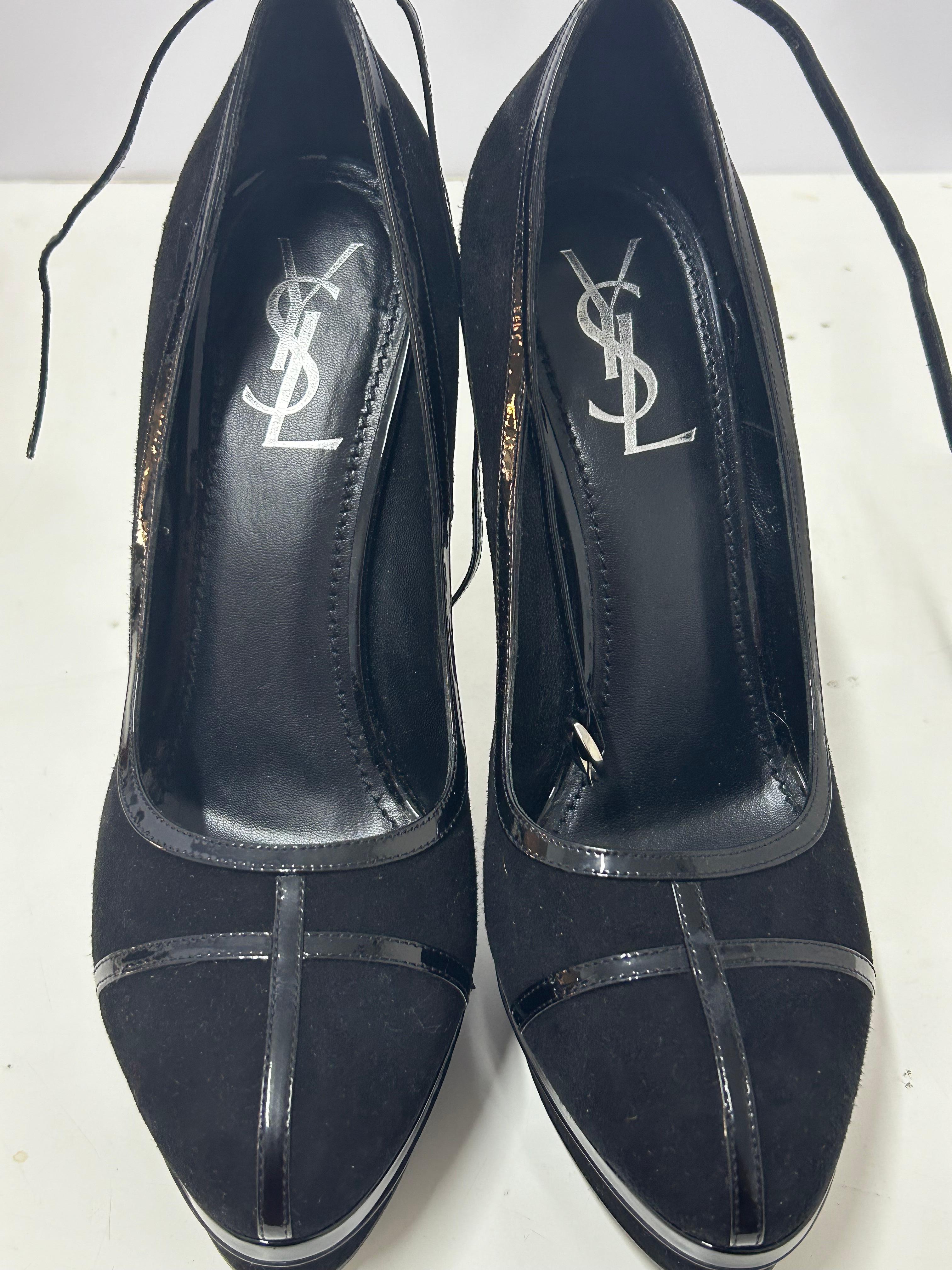 Escarpins à plateforme Saint Laurent Paris taille EU 40 Excellent état - En vente à Amman, JO