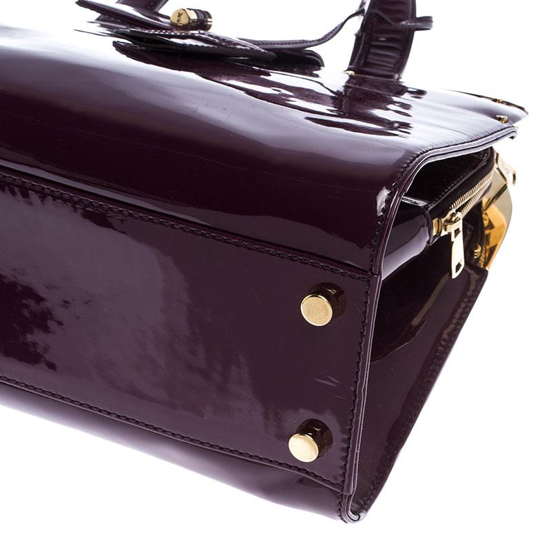 Saint Laurent Paris Purple Patent Leather Large Uptown Satchel 1