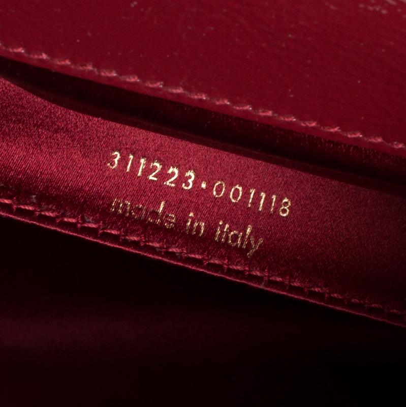 Saint Laurent Paris Red Patent Leather Belle De Jour Flap Clutch 1