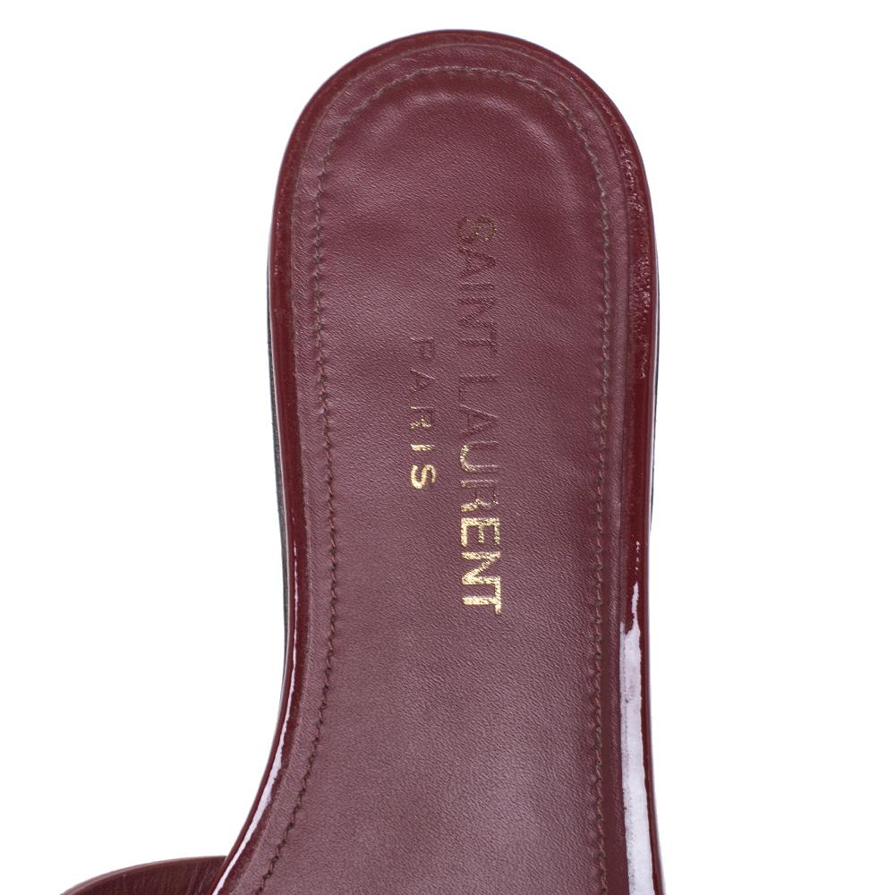 Saint Laurent Paris flache Schuhe aus rotem Lackleder Tribut Größe 36 1