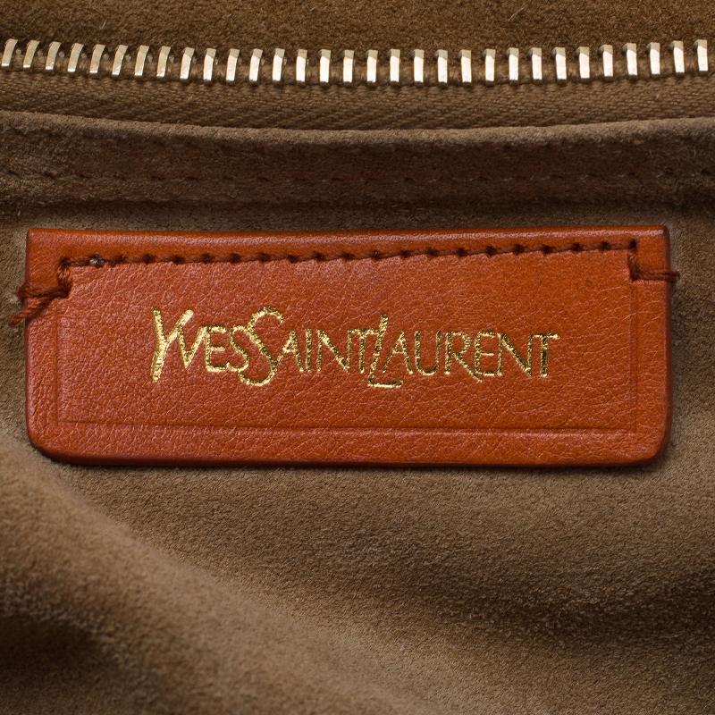 Saint Laurent Paris Tri Color Leather Large Muse Two Top Handle Bag 10