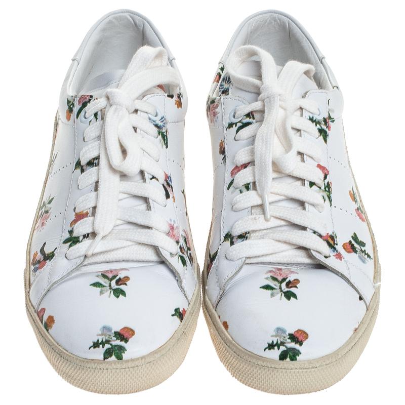 saint laurent floral sneakers