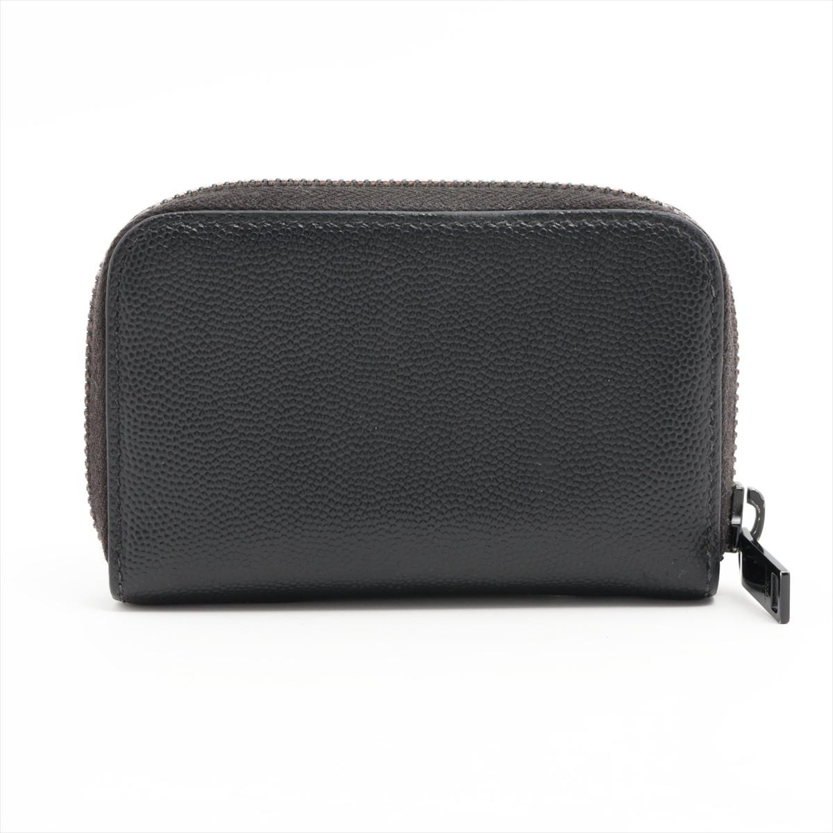 Saint Laurent Paris YSL Leather Coin Case Black In Good Condition In Indianapolis, IN