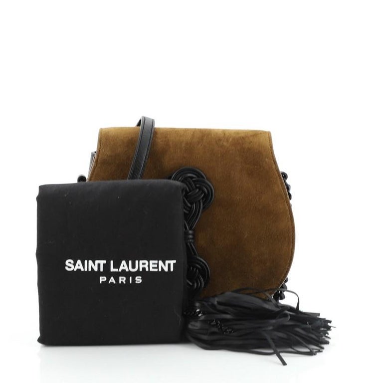 Saint Laurent Passementerie Crossbody Bag Suede Small