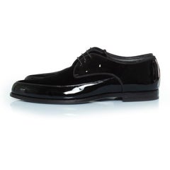 Saint Laurent, Patent and suede lace up derby