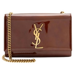 Saint Laurent Monogram Kate Kleine Umhängetasche aus Lackleder