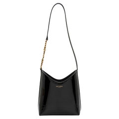 Saint Laurent Patent Leather Rendez-Vous Mini Hobo