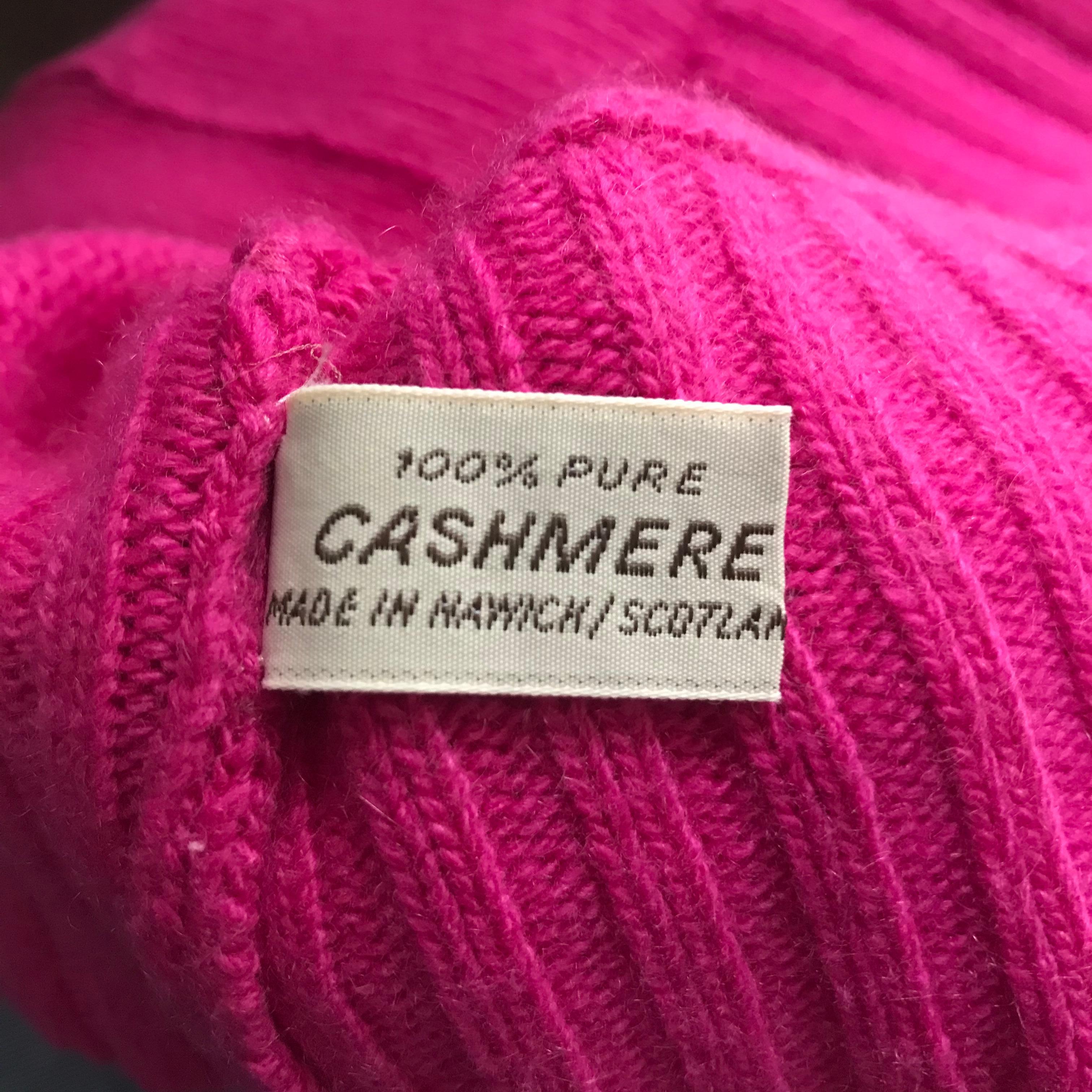 Saint Laurent Pink Cashmere Medium Size 5
