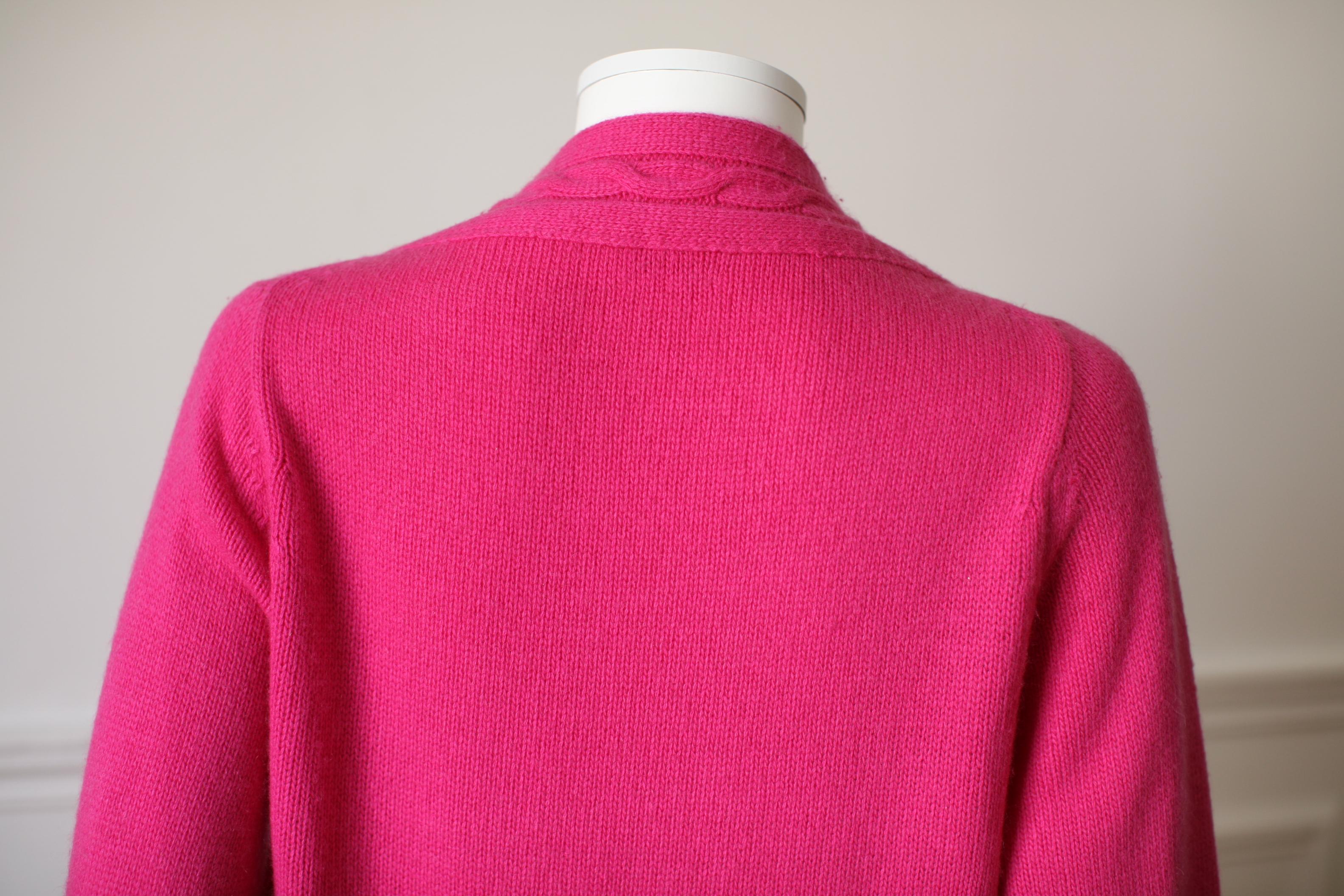 Saint Laurent Pink Cashmere Medium Size 1