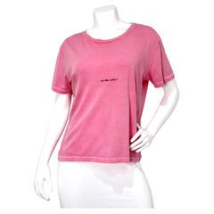 Saint Laurent Pink Cotton T-Shirt