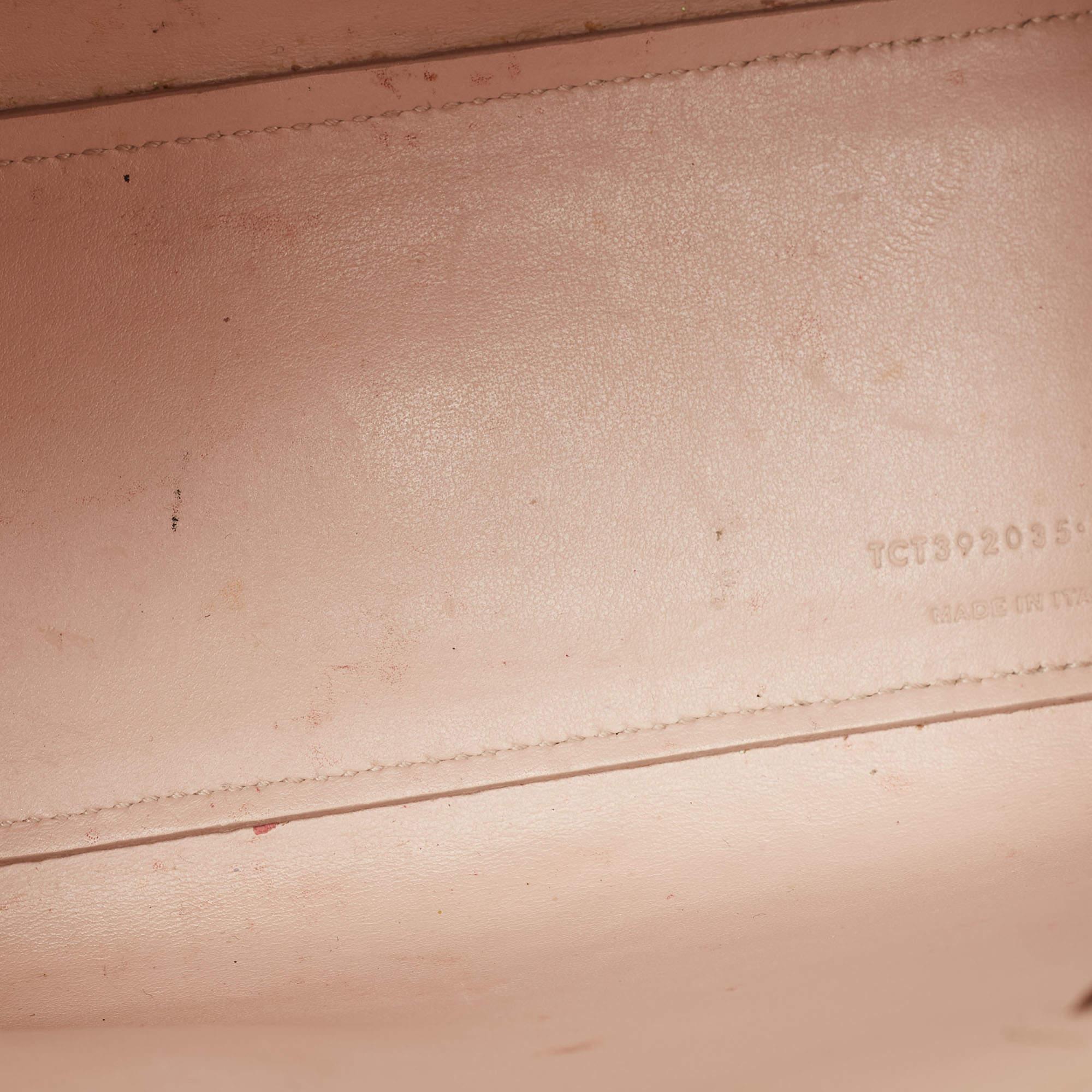 Saint Laurent Pink Croc Embossed Leather Nano Classic Sac De Jour Tote For Sale 10