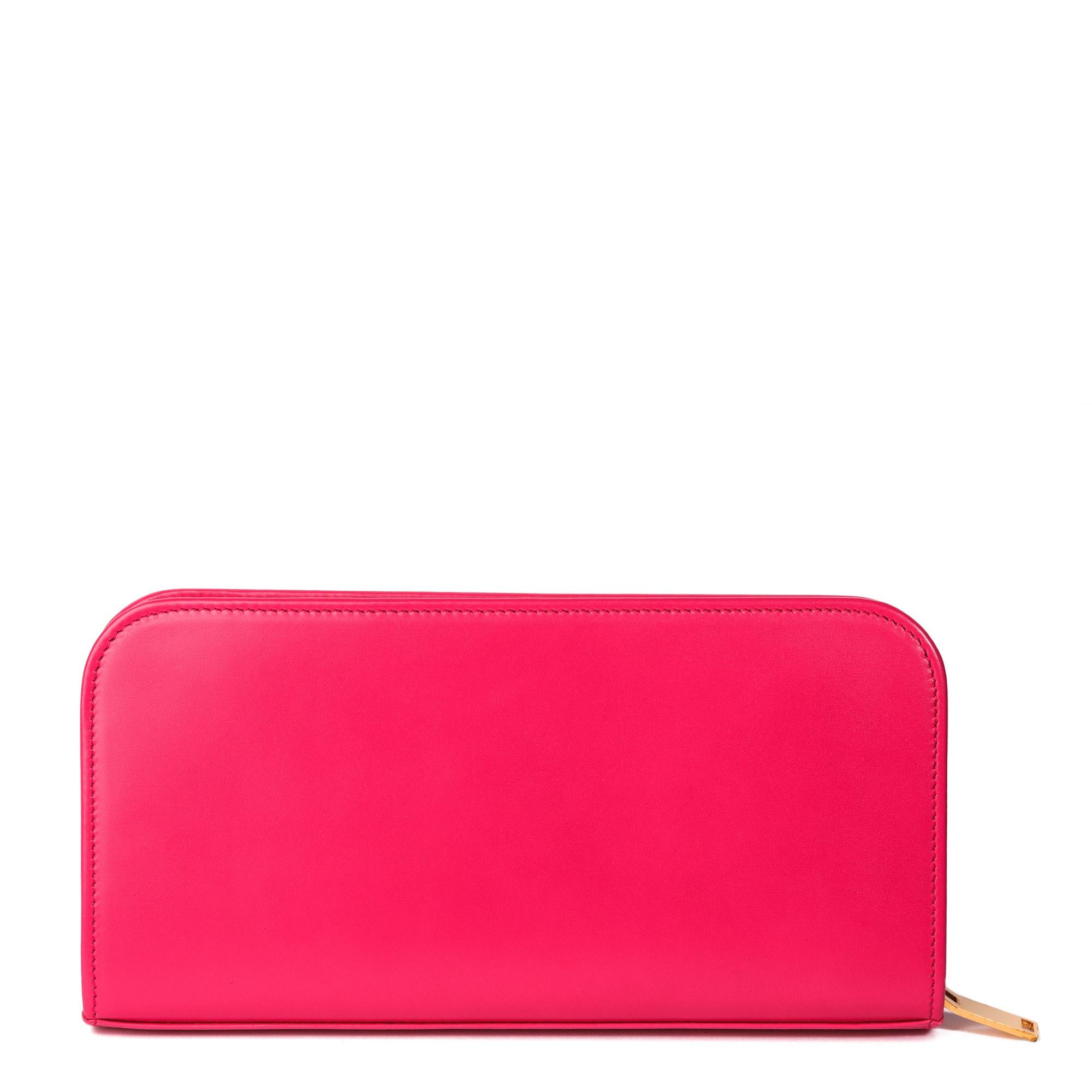 Saint Laurent Pink Grain De Poudre Zip Around Wallet

CONDITION NOTES
The exterior is excellent condition with light signs of use.
The interior is in excellent condition with light signs of use.
The hardware is in excellent condition with light