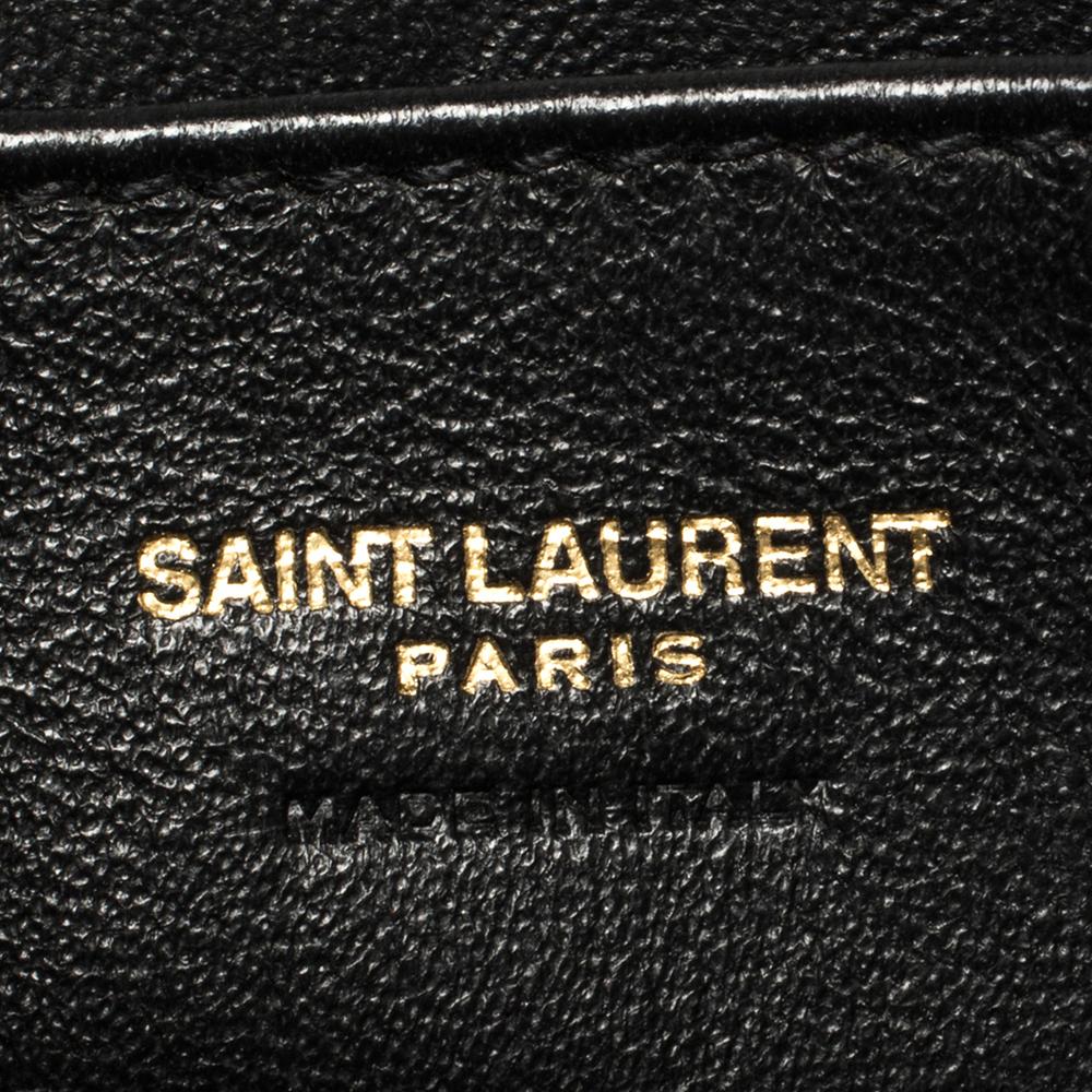Saint Laurent Rosa Leder Baby Monogramm Cabas Tote 1
