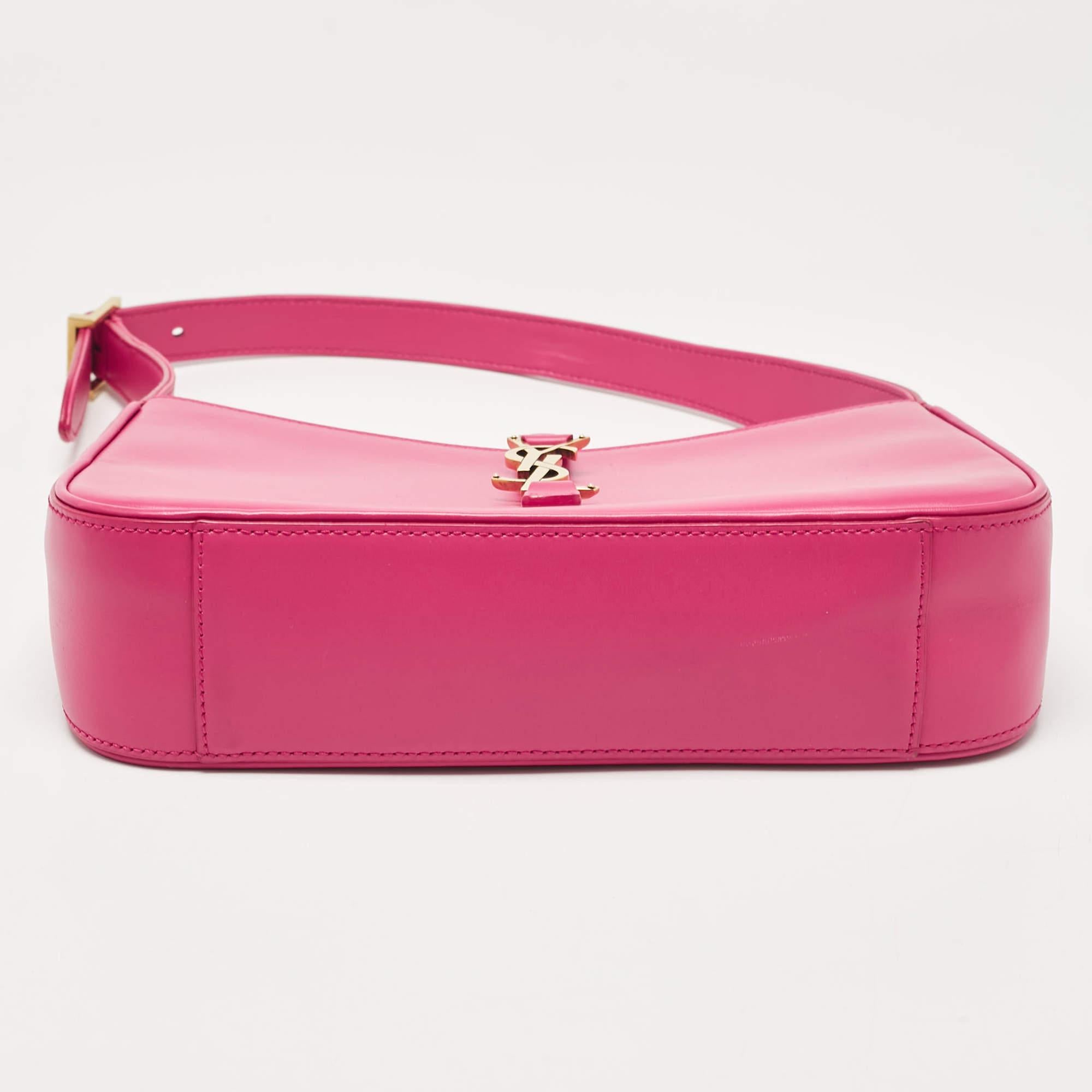 Saint Laurent Rosa Leder LE 5 À 7 Umhängetasche 2
