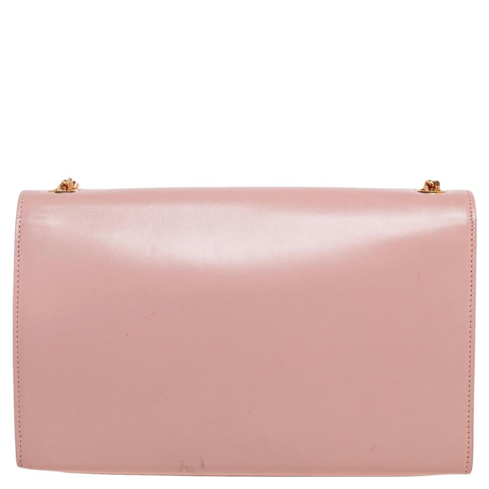 Saint Laurent Pink Leather Medium Kate Tassel Shoulder Bag 3