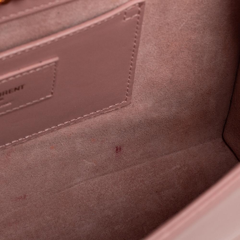 ysl pink bag with gold chain