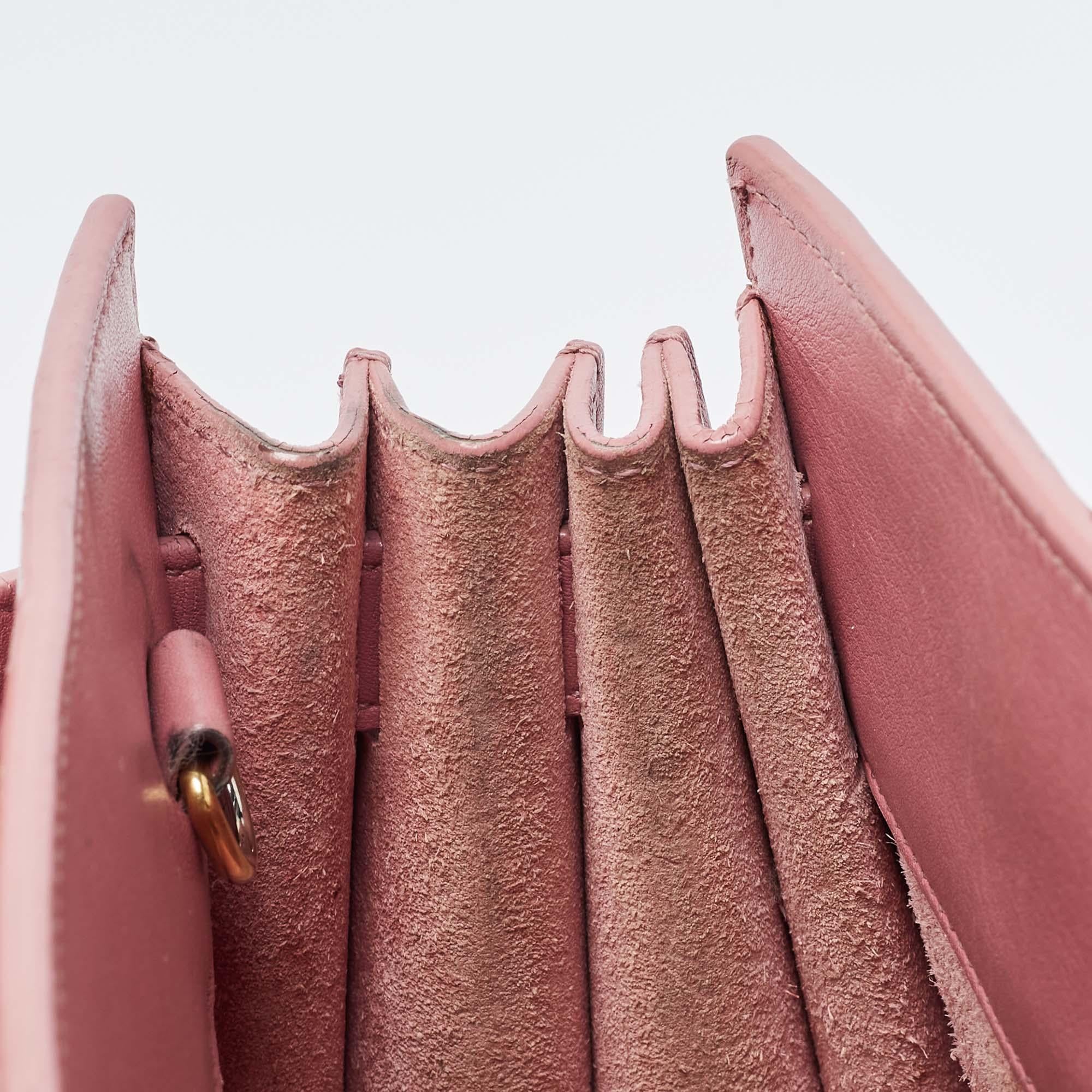 Saint Laurent Pink Leather Nano Classic Sac De Jour Tote 15