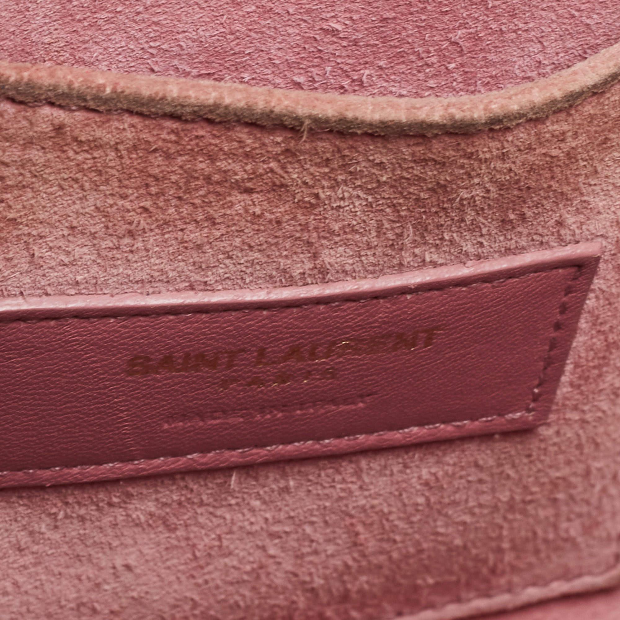 Saint Laurent Pink Leather Nano Classic Sac De Jour Tote 1