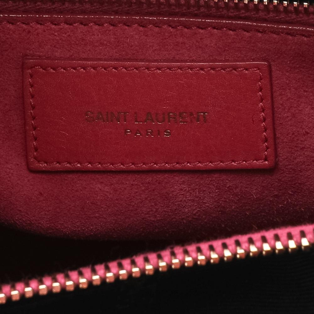 Saint Laurent Pink Leather Small Classic Sac De Jour Tote 7