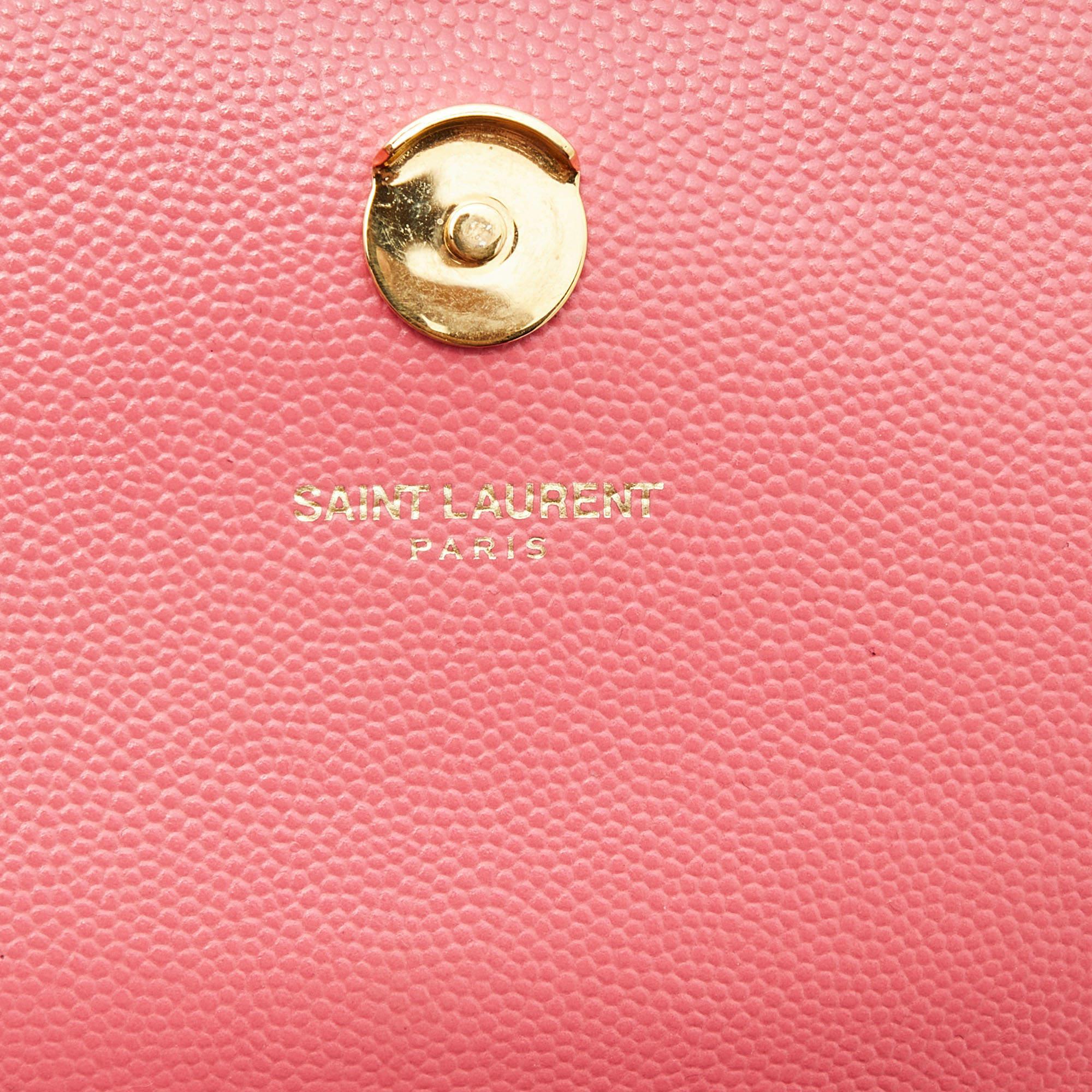 Saint Laurent Pink Leather Small Kate Shoulder Bag 1