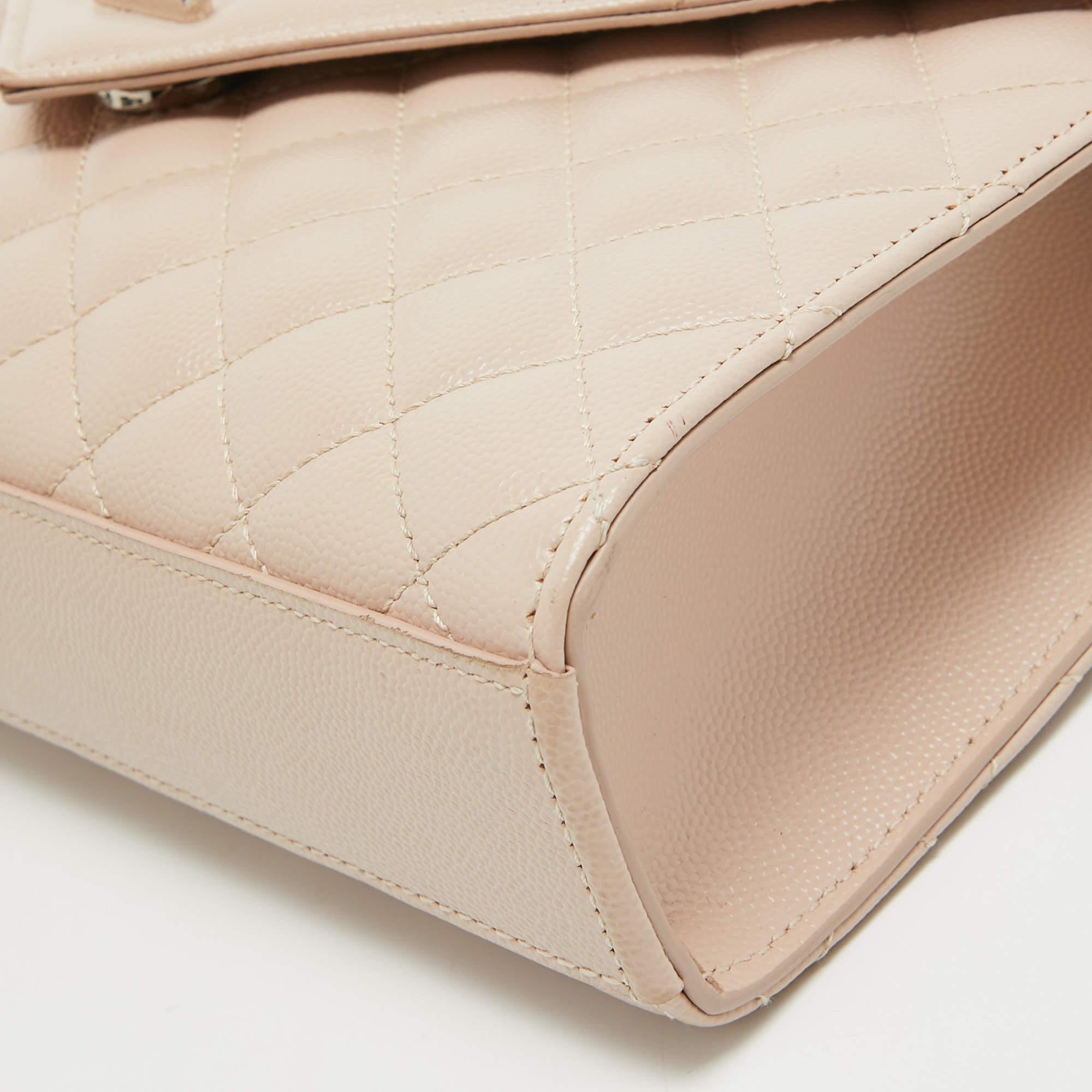 Saint Laurent Pink Mix Quilted Leather Medium Envelope Shoulder Bag 2