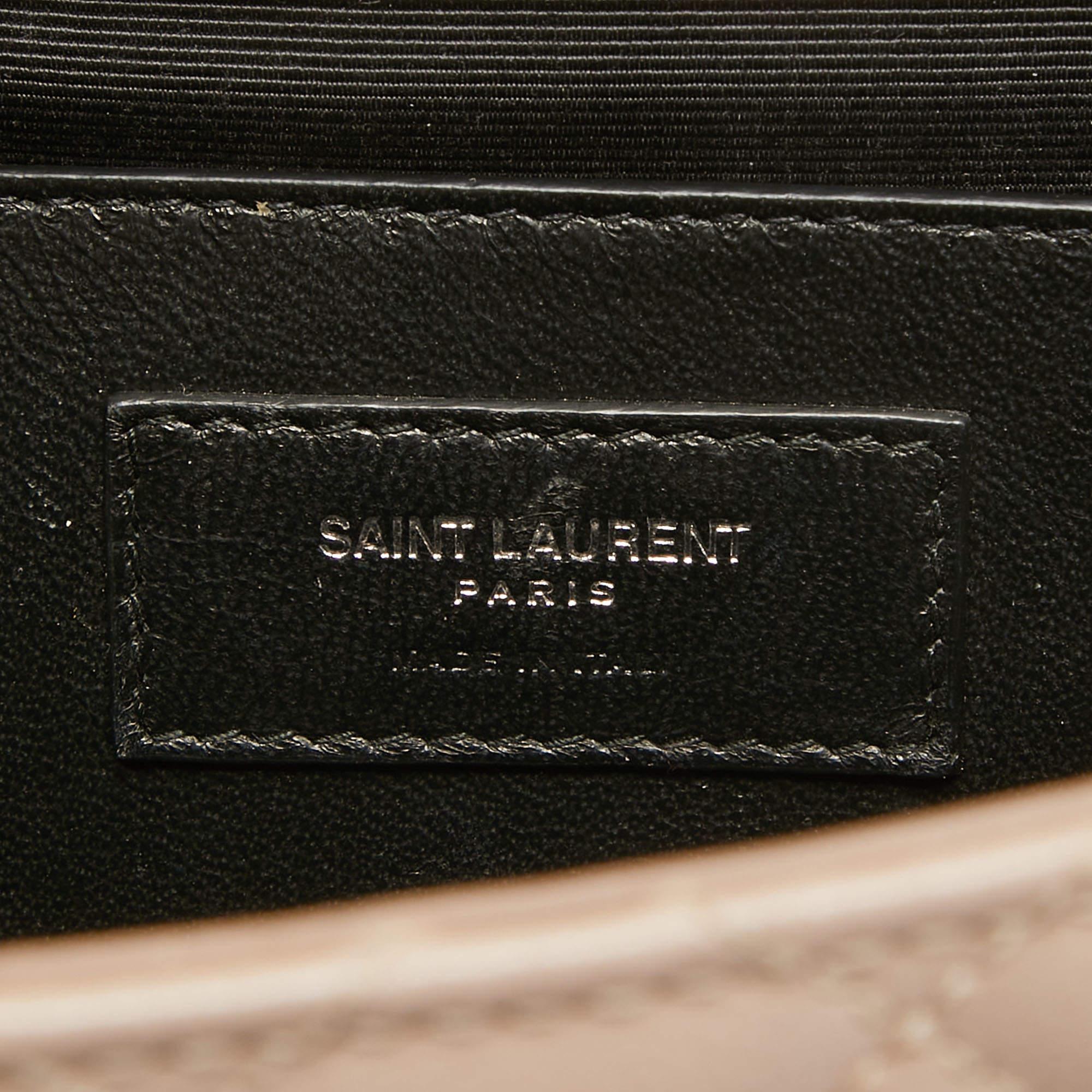 Saint Laurent Pink Mix Quilted Leather Medium Envelope Shoulder Bag 5