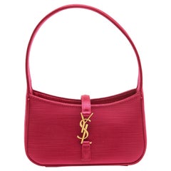 Saint Laurent Pink Satin Mini LE 5 À 7 Shoulder Bag