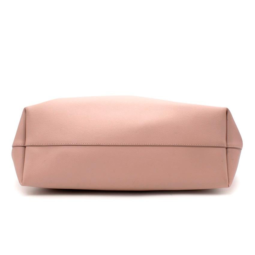 Women's Saint Laurent pink shopping leather tote bag For Sale