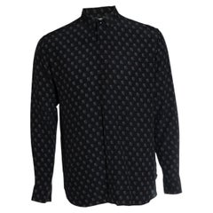 Saint Laurent, Poker card printed shirt in black