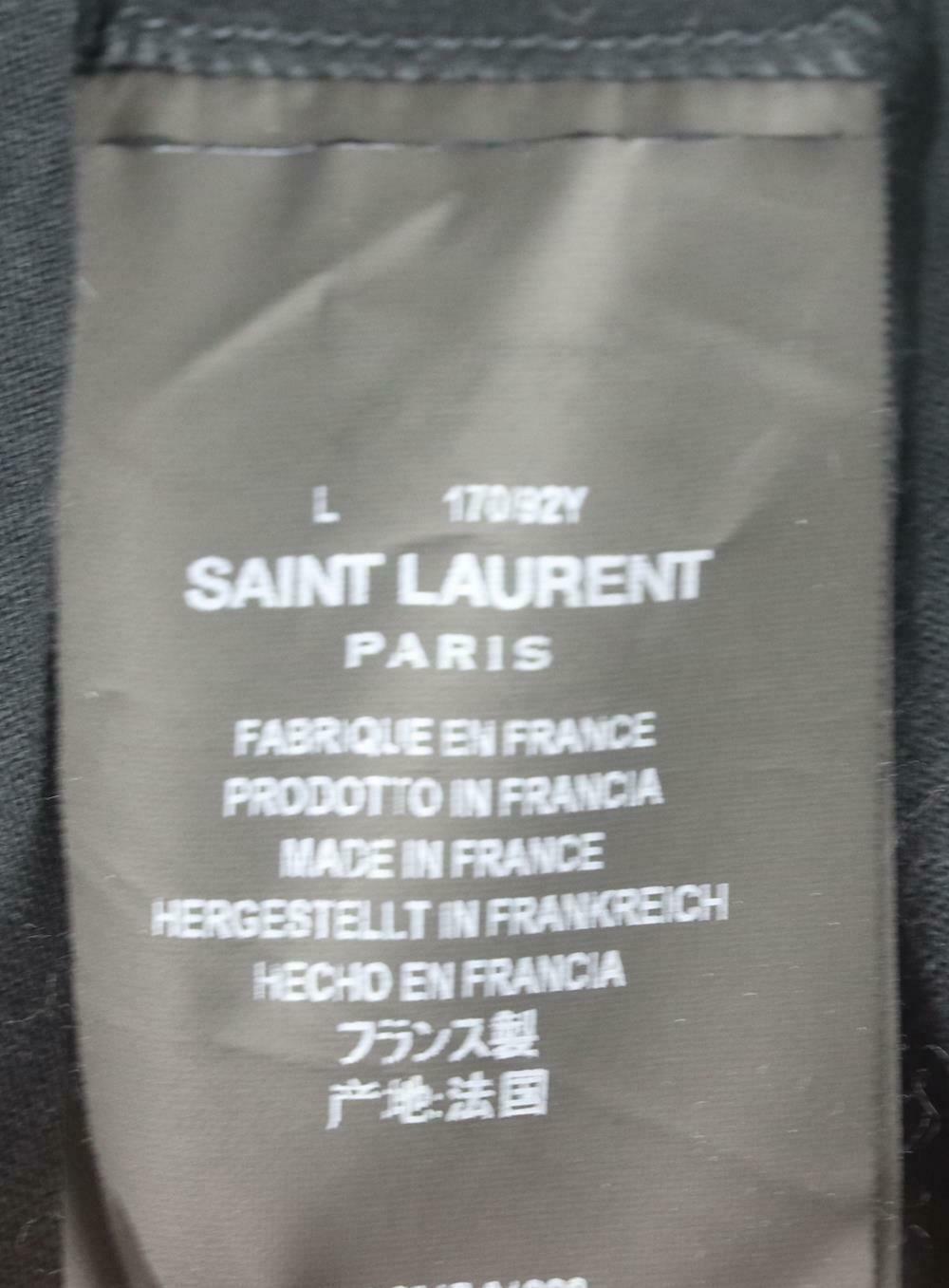 Saint Laurent Printed Cotton Jersey T-Shirt In Excellent Condition In London, GB
