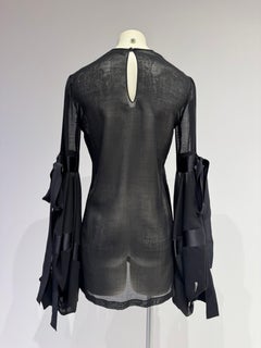 SAINT LAURENT Puff-sleeve blouse