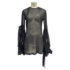 SAINT LAURENT Puff-sleeve blouse