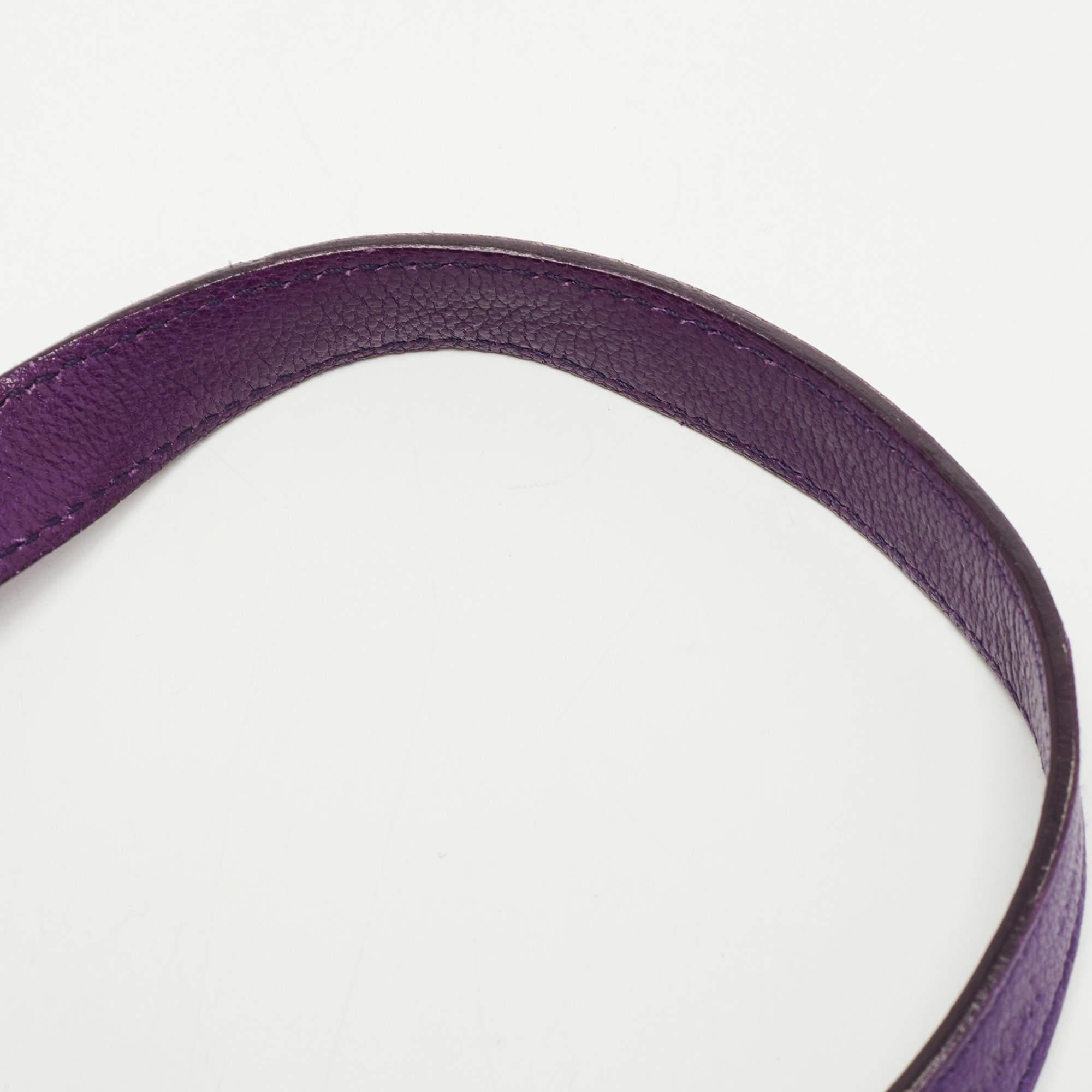 Saint Laurent Purple Fringed Suede And Leather Shoulder Bag 3