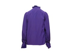Saint Laurent Purple Silk Top