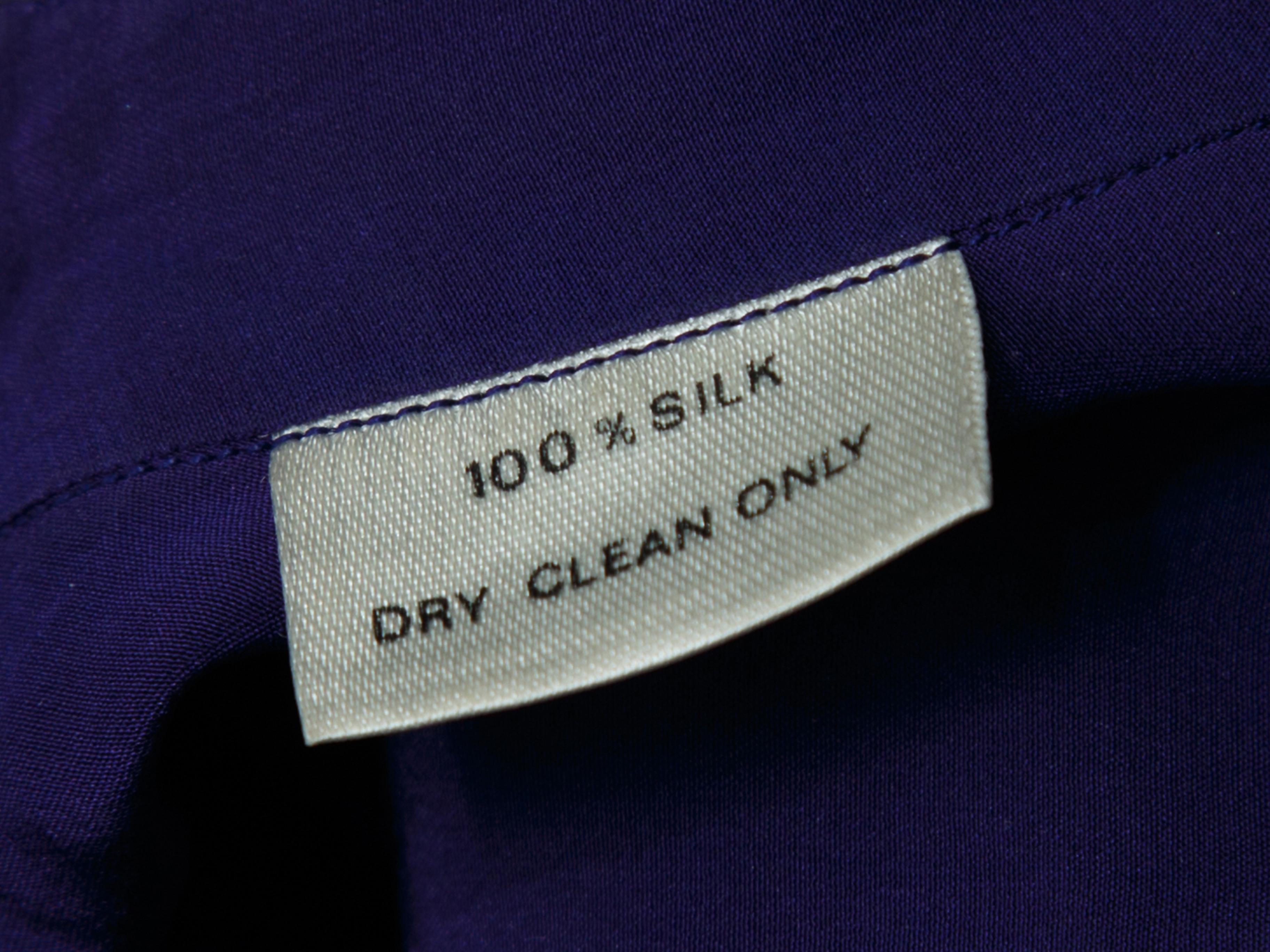 purple silk blouses